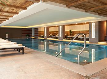 Indoor swimming pool at the Wellnesshotel Venosta Valley - Hotel Watles South Tyrol