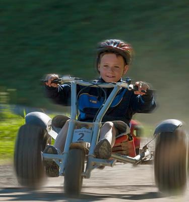 Dreirad Downhill Familien Spaß - Kinderhotel Südtirol