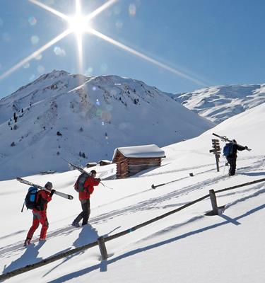 Familienskiausflug im Vinschgau im Familienhotel Watles