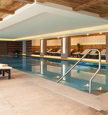 Indoor swimming pool at the Wellnesshotel Venosta Valley - Hotel Watles South Tyrol