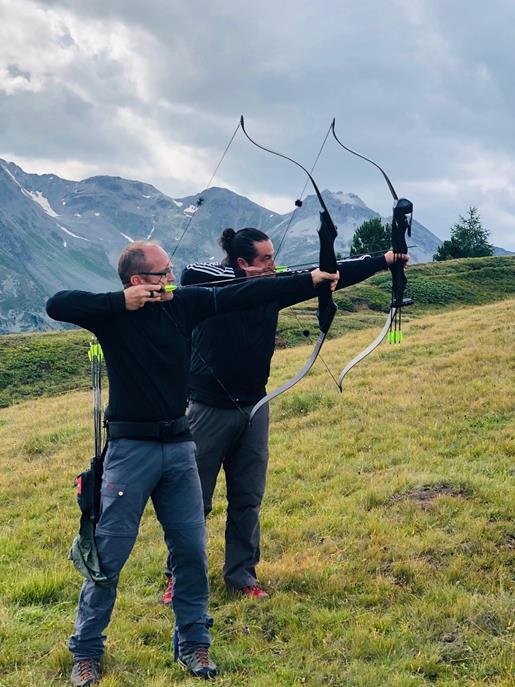 Bogenschießen in Südtirol im Bogensporthotel Watles